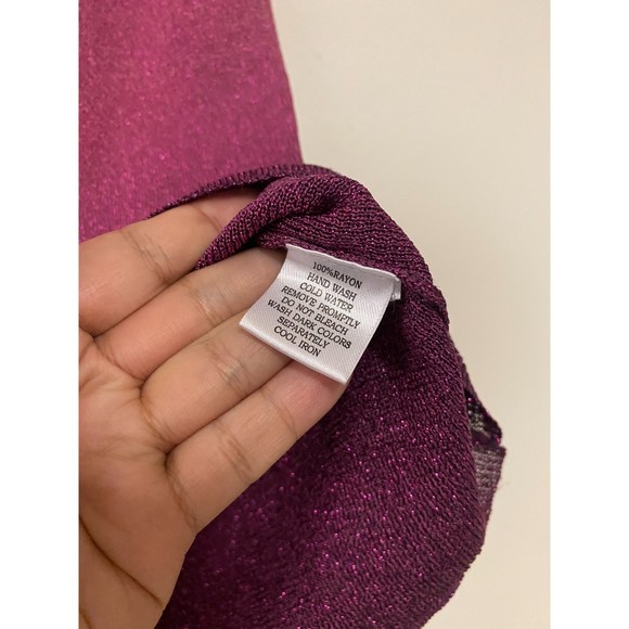 Revolve MLM the label pink ombre purple sleeveless glitter top size M - Picture 2 of 6